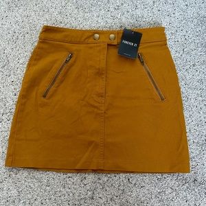 Forever 21 mini skirt, NWT, camel color or rust color